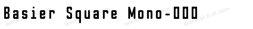 Basier Square Mono字体转换